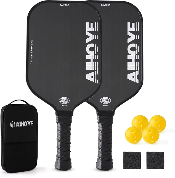 Aihoye PRO Pickleball Paddles- Raw T700 Carbon